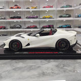 [BBR] 1:18 Ferrari 2021 812 Competizione A White Model Car Resin