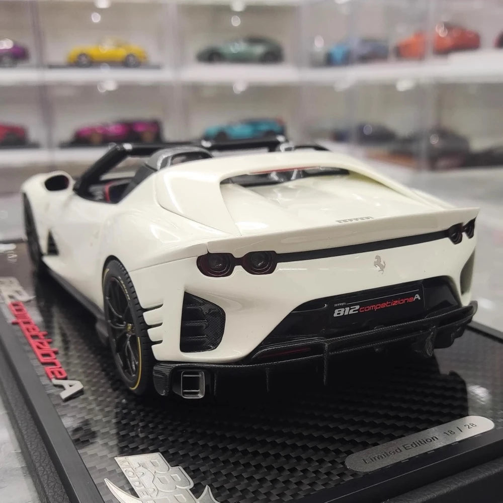 [BBR] 1:18 Ferrari 2021 812 Competizione A White Model Car Resin