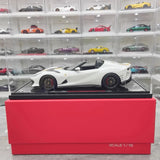 [BBR] 1:18 Ferrari 2021 812 Competizione A blanc & jaune voiture miniature Resin