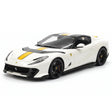 [BBR] 1:18 Ferrari 2021 812 Competizione A blanc & jaune voiture miniature Resin
