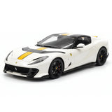 [BBR] 1:18 Ferrari 2021 812 Competizione A blanc & jaune voiture miniature Resin