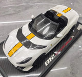 [BBR] 1:18 Ferrari 2021 812 Competizione A blanc & jaune voiture miniature Resin