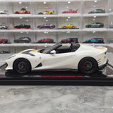 [BBR] 1:18 Ferrari 2021 812 Competizione A blanc & jaune voiture miniature Resin