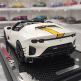 [BBR] 1:18 Ferrari 2021 812 Competizione A blanc & jaune voiture miniature Resin