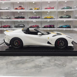 [BBR] 1:18 Ferrari 2021 812 Competizione A blanc & jaune voiture miniature Resin