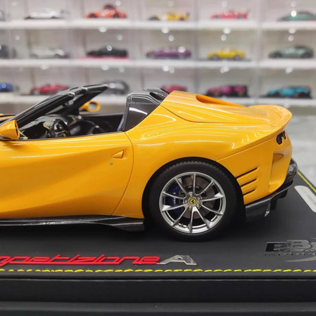 [BBR] 1:18 Ferrari 2021 812 Competizione A Yellow Model Car Resin