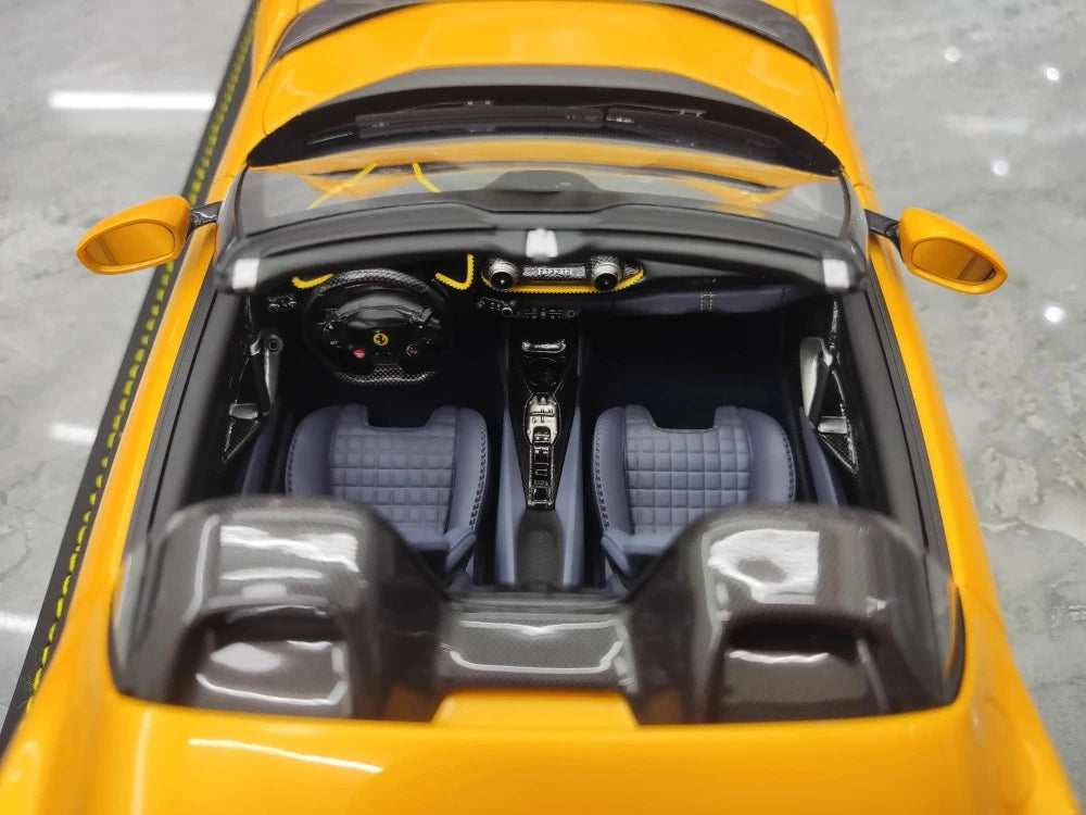 [BBR] 1:18 Ferrari 2021 812 Competizione A Yellow Model Car Resin