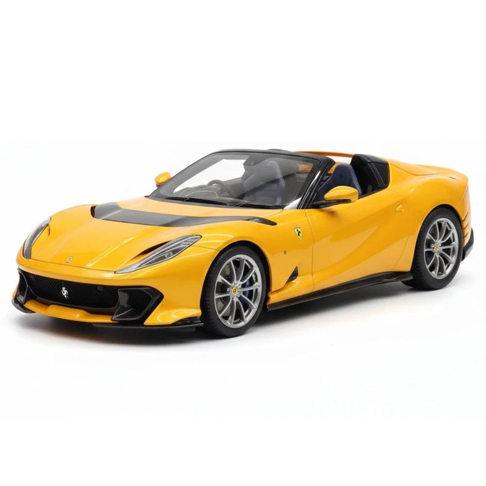[BBR] 1:18 Ferrari 2021 812 Competizione A Yellow Model Car Resin