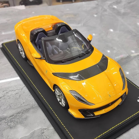 [BBR] 1:18 Ferrari 2021 812 Competizione A Yellow Model Car Resin