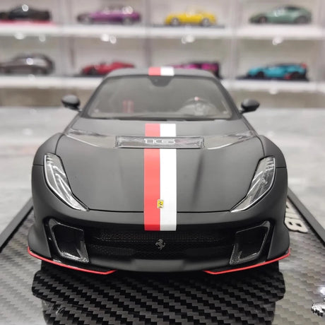 [BBR] 1:18 Ferrari 2021 812 Competizione Black Model Car Resin