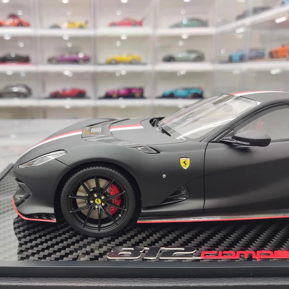 [BBR] 1:18 Ferrari 2021 812 Competizione Black Model Car Resin