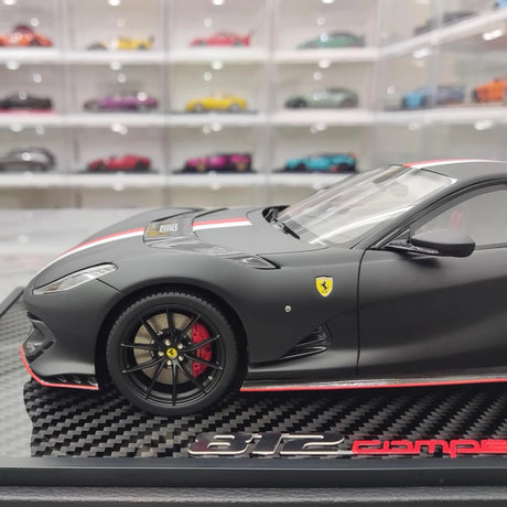 [BBR] 1:18 Ferrari 2021 812 Competizione Black Model Car Resin