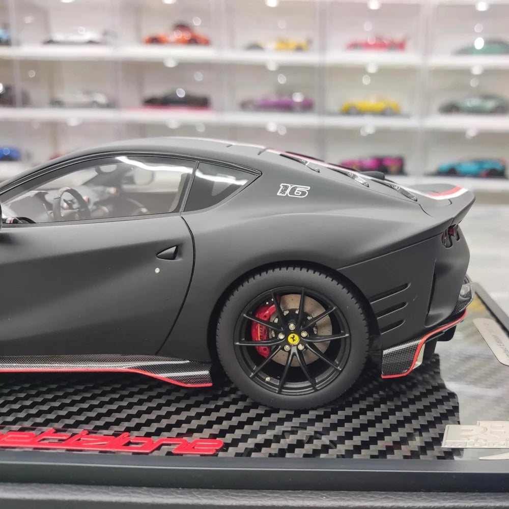 [BBR] 1:18 Ferrari 2021 812 Competizione Black Model Car Resin