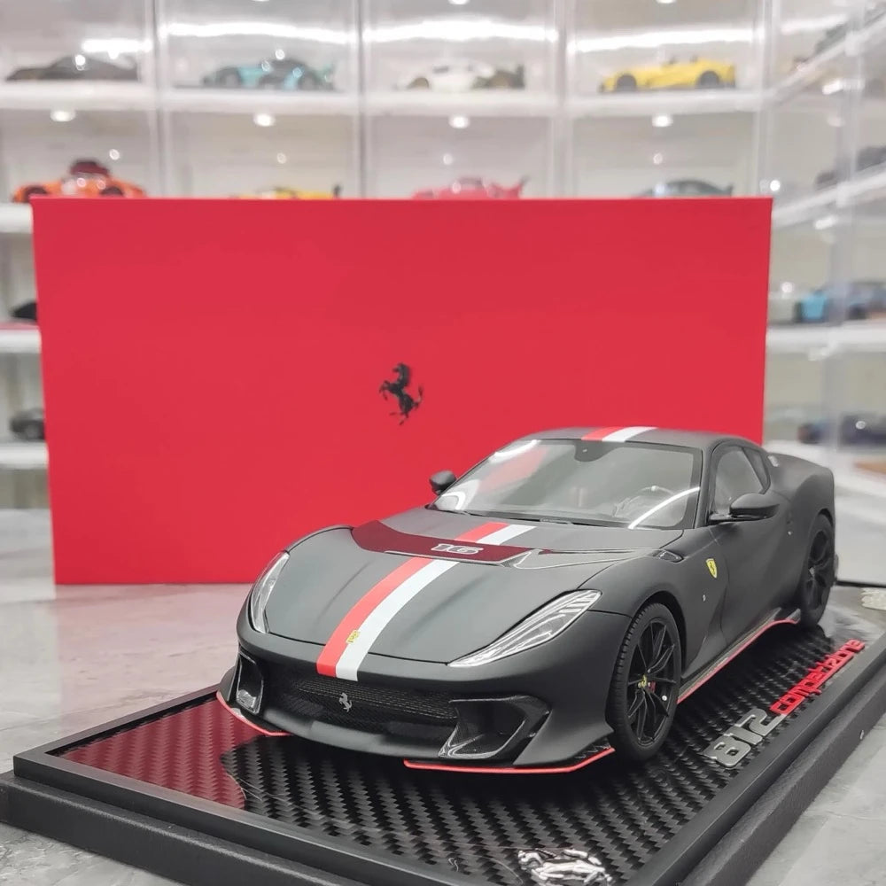 [BBR] 1:18 Ferrari 2021 812 Competizione Black Model Car Resin