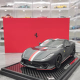 [BBR] 1:18 Ferrari 2021 812 Competizione Black Model Car Resin
