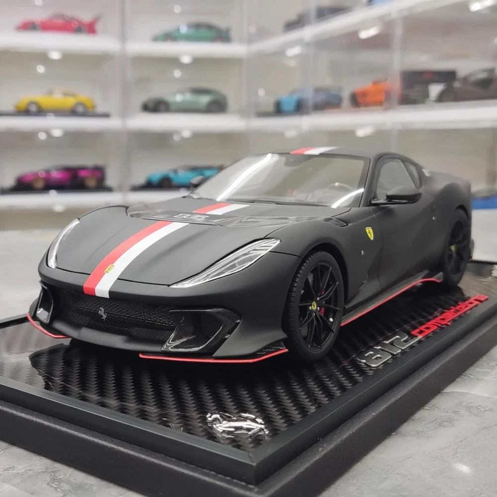[BBR] 1:18 Ferrari 2021 812 Competizione Black Model Car Resin