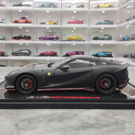 [BBR] 1:18 Ferrari 2021 812 Competizione Black Model Car Resin