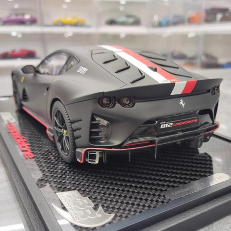 [BBR] 1:18 Ferrari 2021 812 Competizione Black Model Car Resin