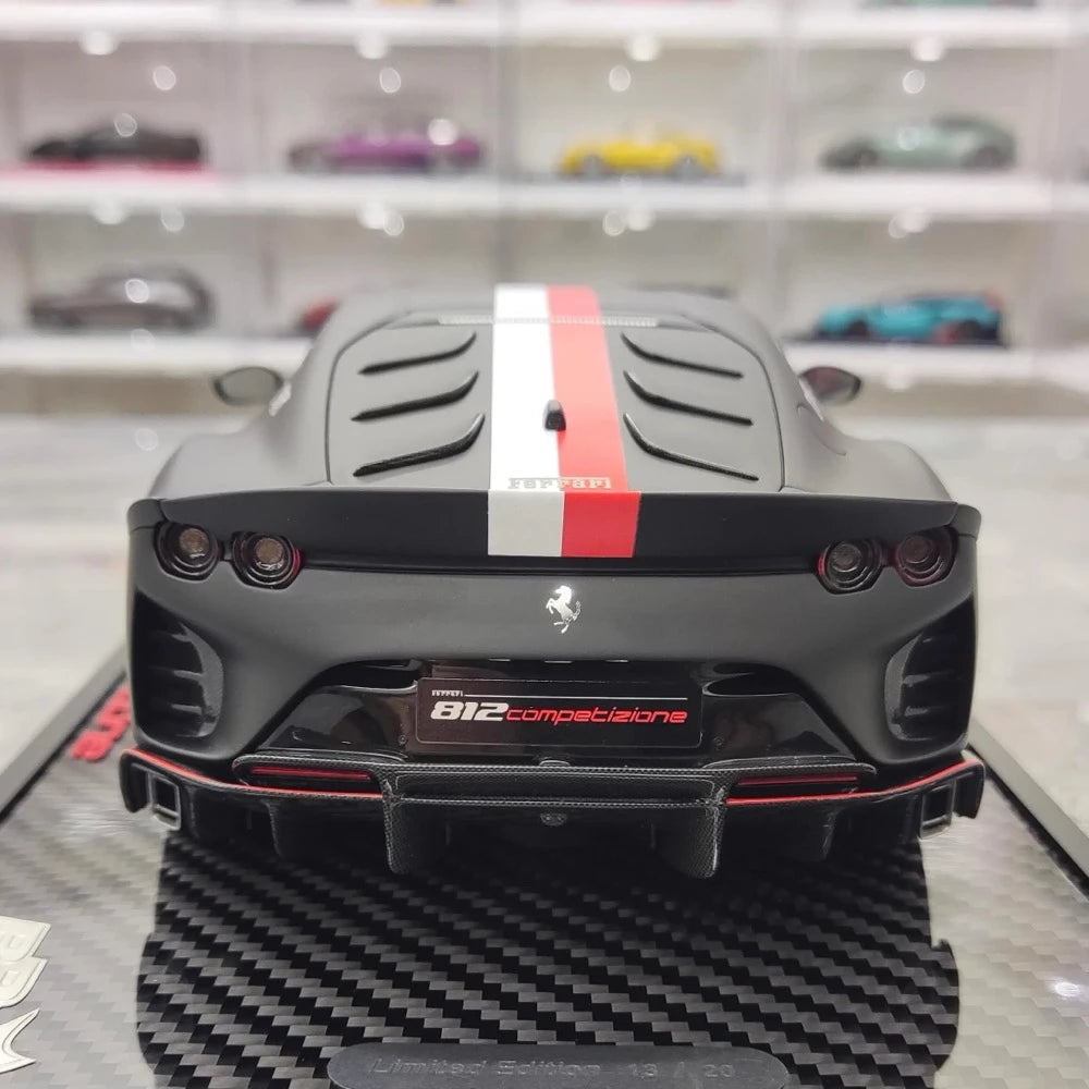 [BBR] 1:18 Ferrari 2021 812 Competizione Black Model Car Resin