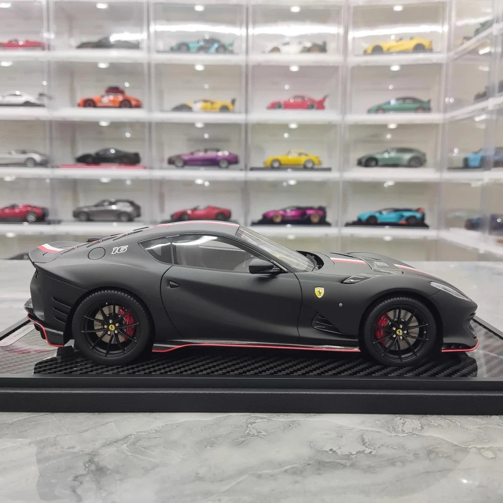 [BBR] 1:18 Ferrari 2021 812 Competizione Black Model Car Resin