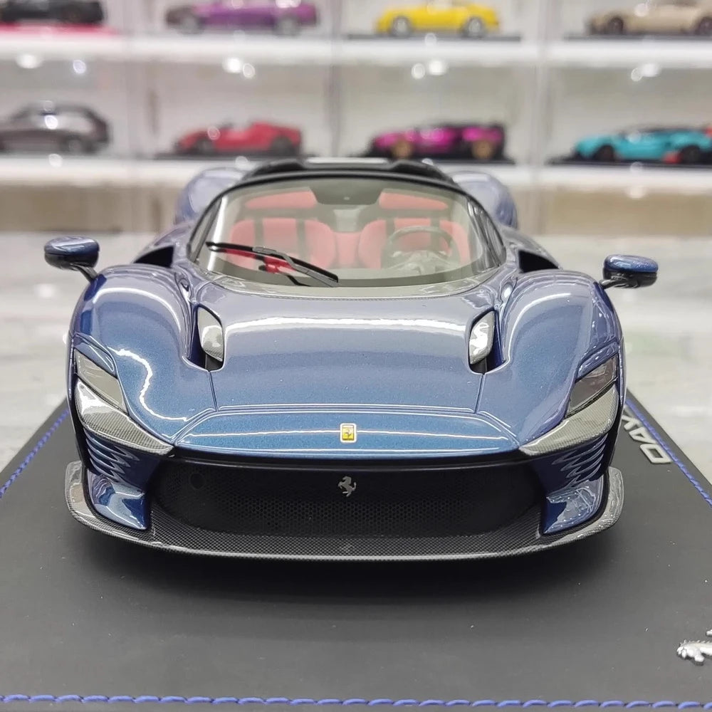 [BBR] 1:18 Ferrari 2021 Daytona SP3 Blue Model Car Resin
