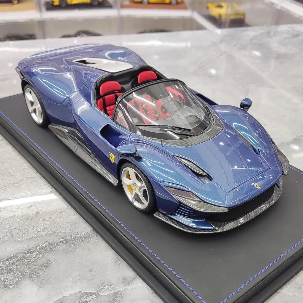 [BBR] 1:18 Ferrari 2021 Daytona SP3 Blue Model Car Resin