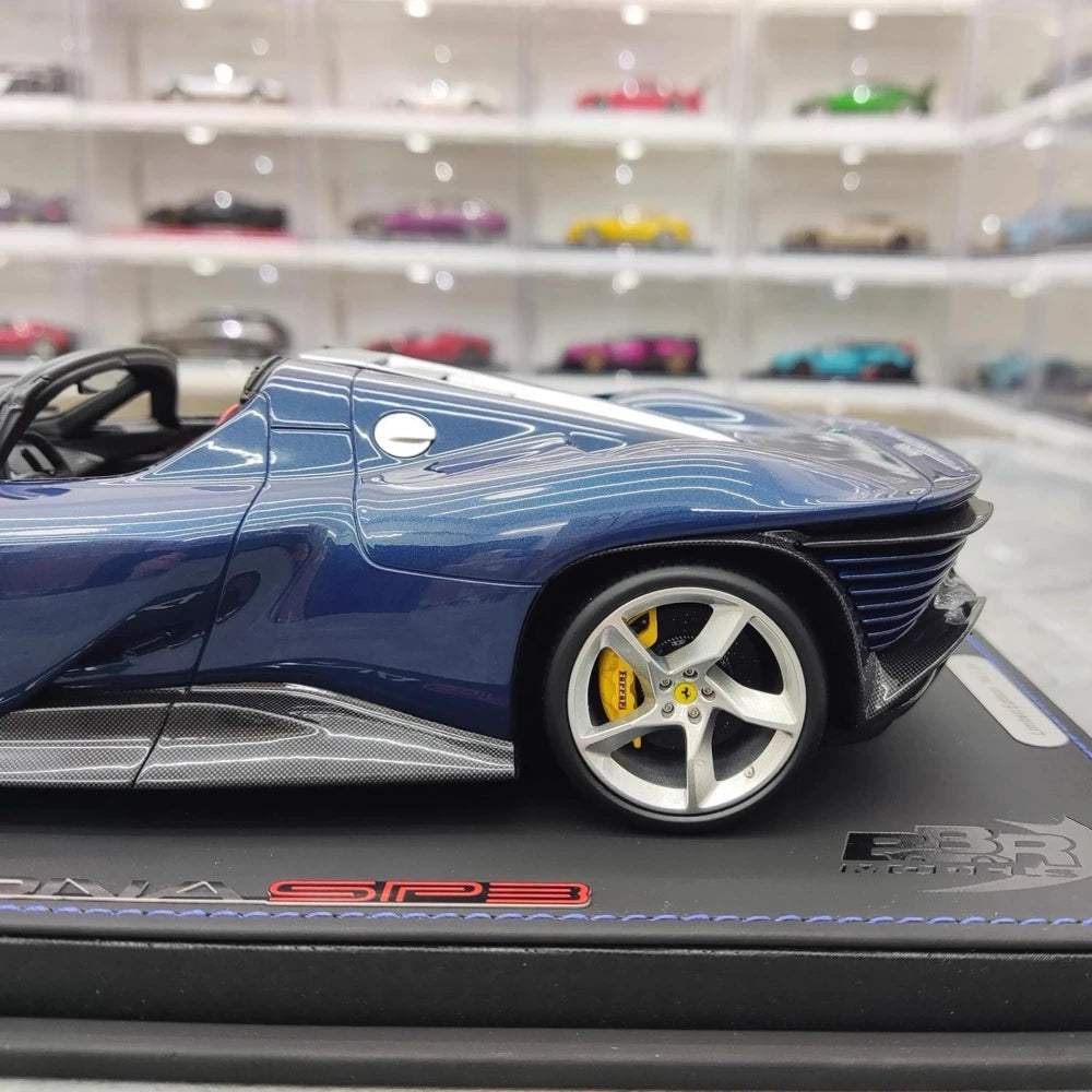[BBR] 1:18 Ferrari 2021 Daytona SP3 Blue Model Car Resin