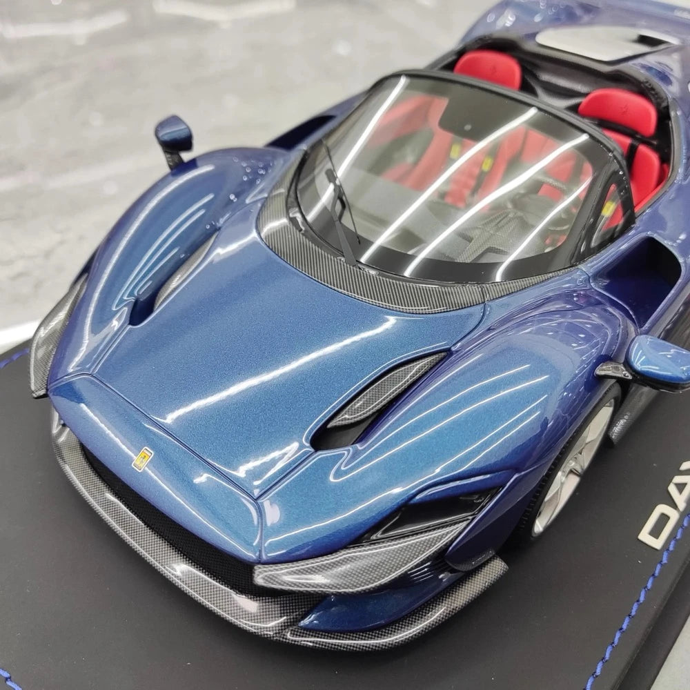 [BBR] 1:18 Ferrari 2021 Daytona SP3 Blue Model Car Resin