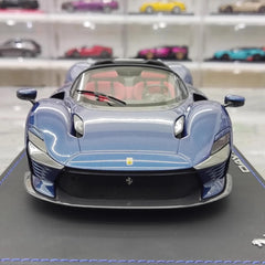 [BBR] 1:18 Ferrari 2021 Daytona SP3 Blue Model Car Resin