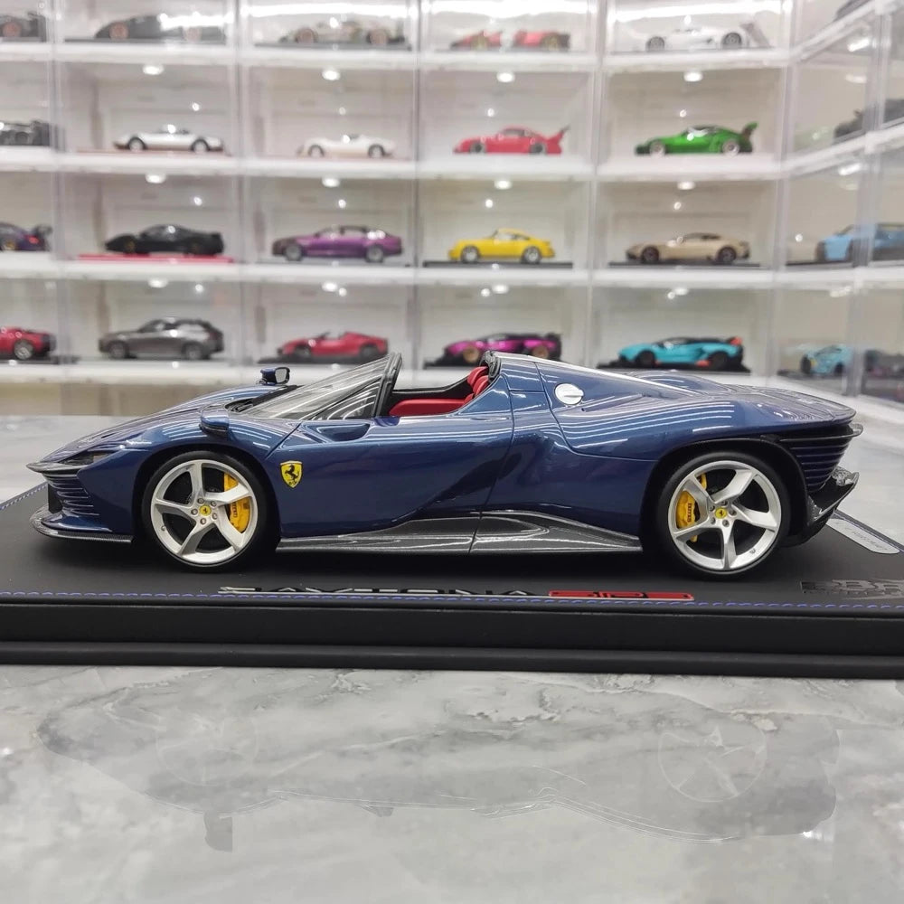 [BBR] 1:18 Ferrari 2021 Daytona SP3 Blue Model Car Resin