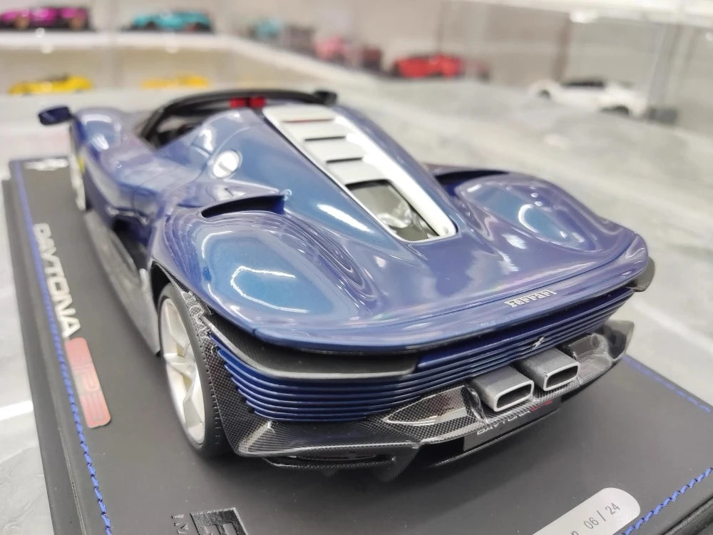 [BBR] 1:18 Ferrari 2021 Daytona SP3 Blue Model Car Resin