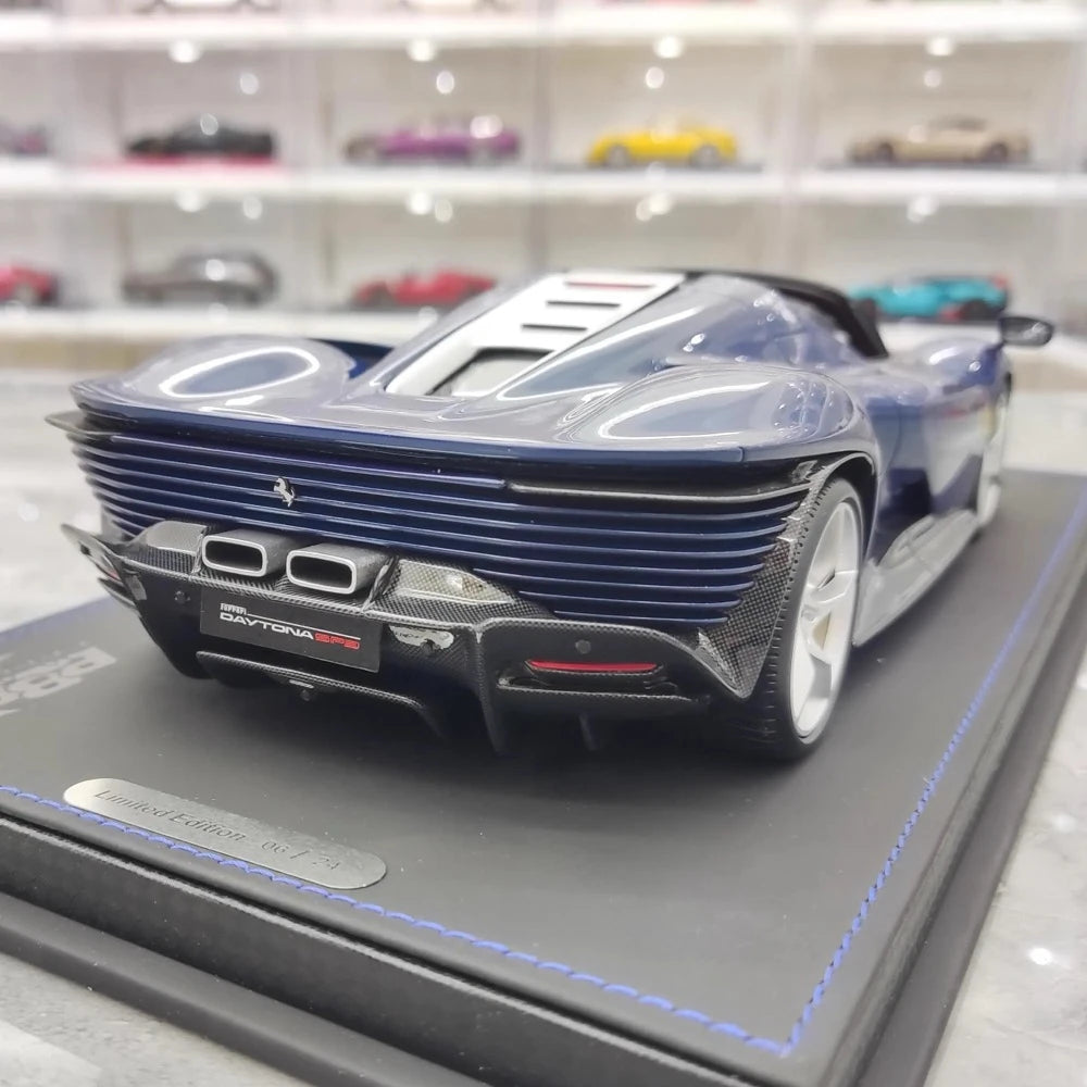 [BBR] 1:18 Ferrari 2021 Daytona SP3 Blue Model Car Resin