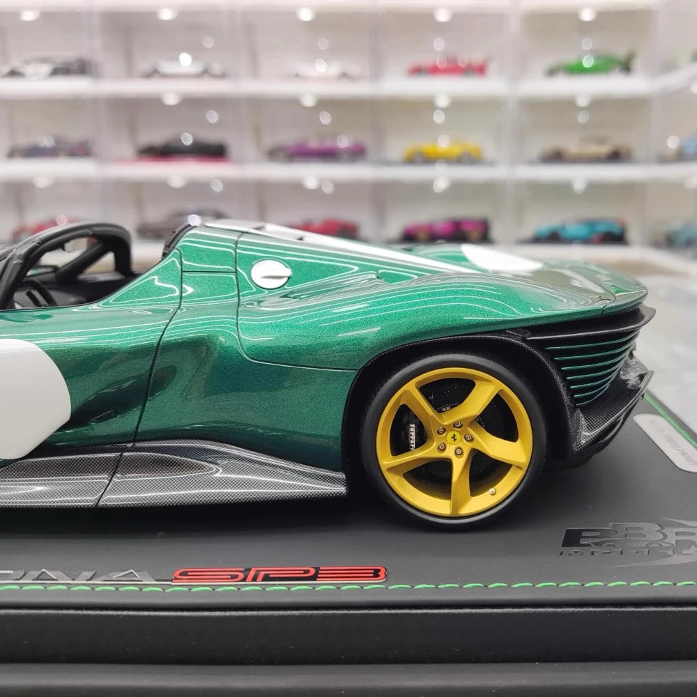 [BBR] 1:18 Ferrari 2021 Daytona SP3 Green Model Car Resin