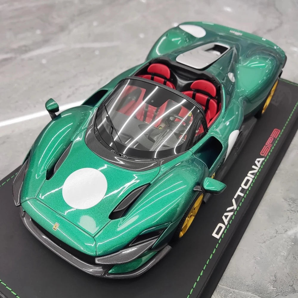 [BBR] 1:18 Ferrari 2021 Daytona SP3 Green Model Car Resin