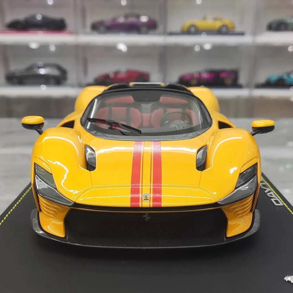 [BBR] 1:18 Ferrari 2021 Daytona SP3 Yellow Model Car Resin