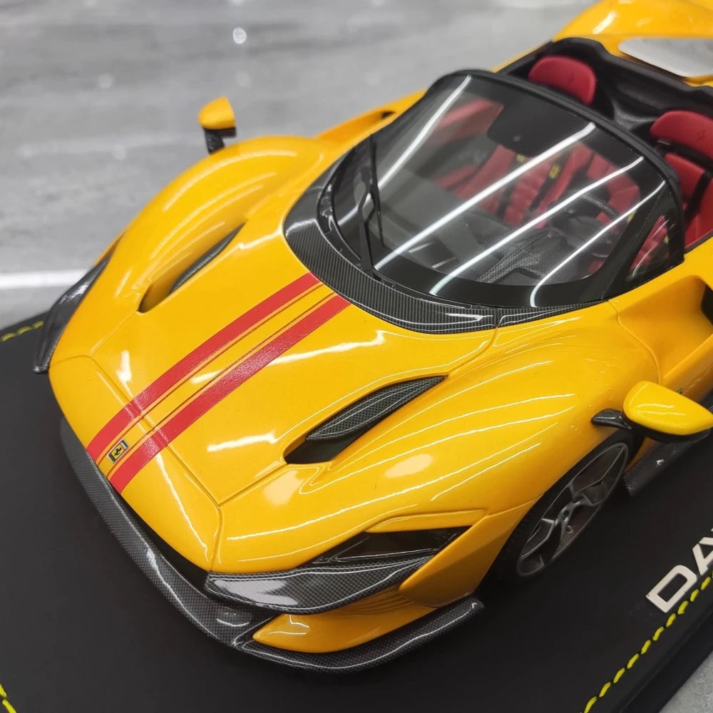 [BBR] 1:18 Ferrari 2021 Daytona SP3 Yellow Model Car Resin