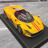 [BBR] 1:18 Ferrari 2021 Daytona SP3 Yellow Model Car Resin