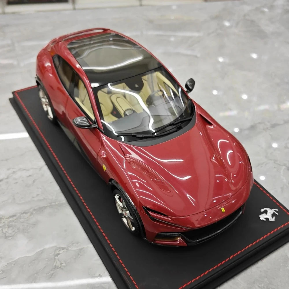 [BBR] 1:18 Ferrari 2022 Purosangue Crimson Model Car Resin
