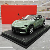 [BBR] 1:18 Ferrari 2022 Purosangue Green Model Car Resin