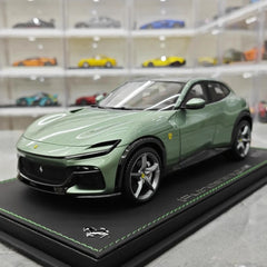 [BBR] 1:18 Ferrari 2022 Purosangue Green Model Car Resin