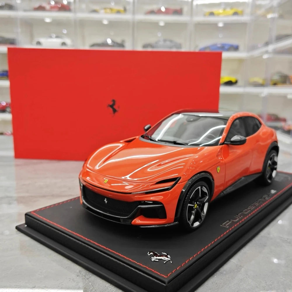 [BBR] 1:18 Ferrari 2022 Purosangue Orange Model Car Resin