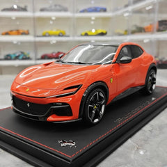 [BBR] 1:18 Ferrari 2022 Purosangue Orange Model Car Resin