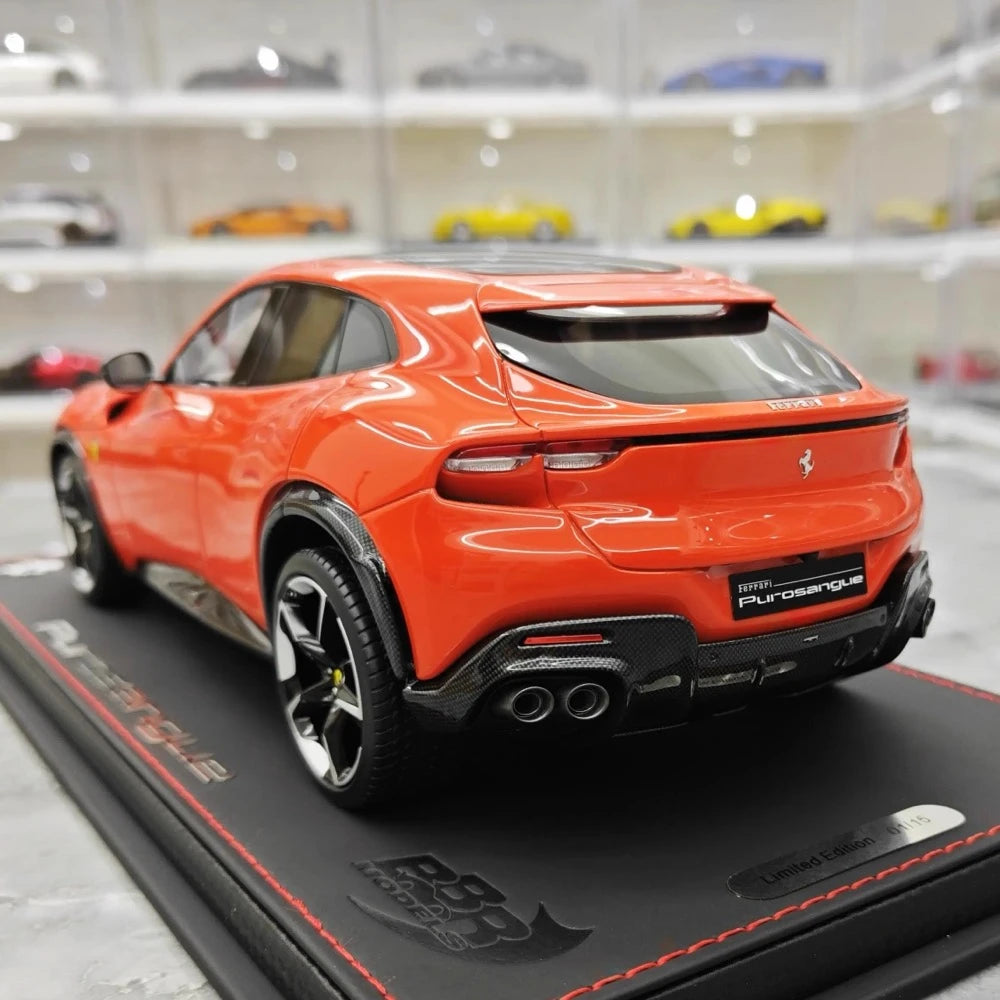 [BBR] 1:18 Ferrari 2022 Purosangue Orange Model Car Resin