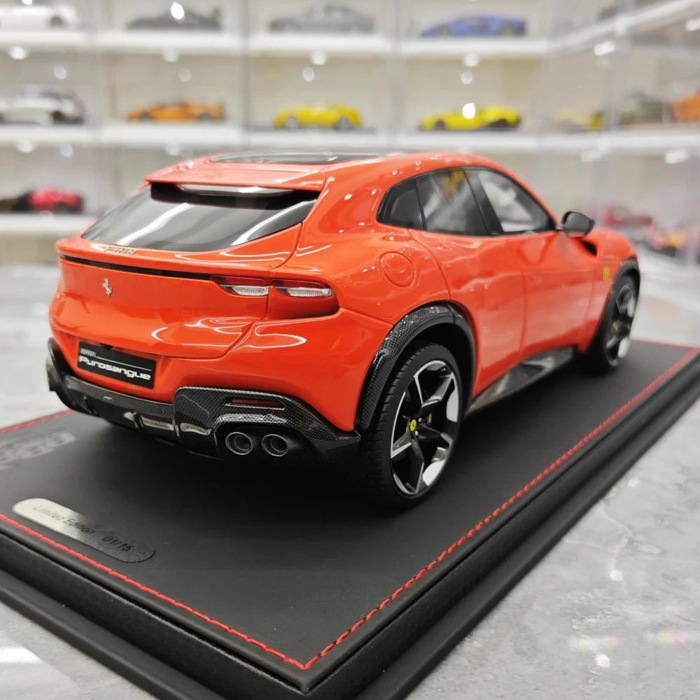 [BBR] 1:18 Ferrari 2022 Purosangue Orange Model Car Resin