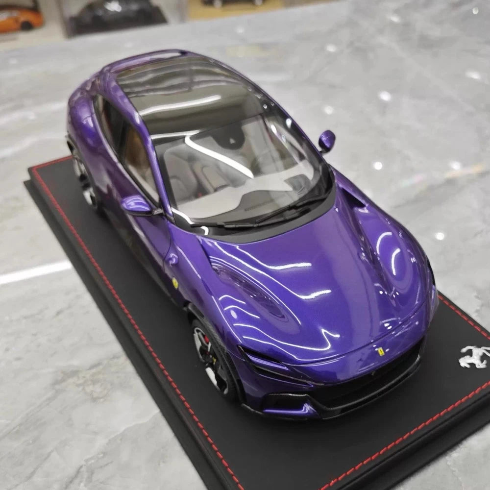 [BBR] 1:18 Ferrari 2022 Purosangue Purple Model Car Resin