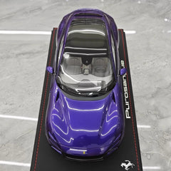 [BBR] 1:18 Ferrari 2022 Purosangue viola modellino di auto resina