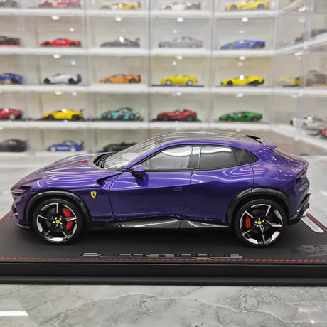 [BBR] 1:18 Ferrari 2022 Purosangue lila modellbil resin