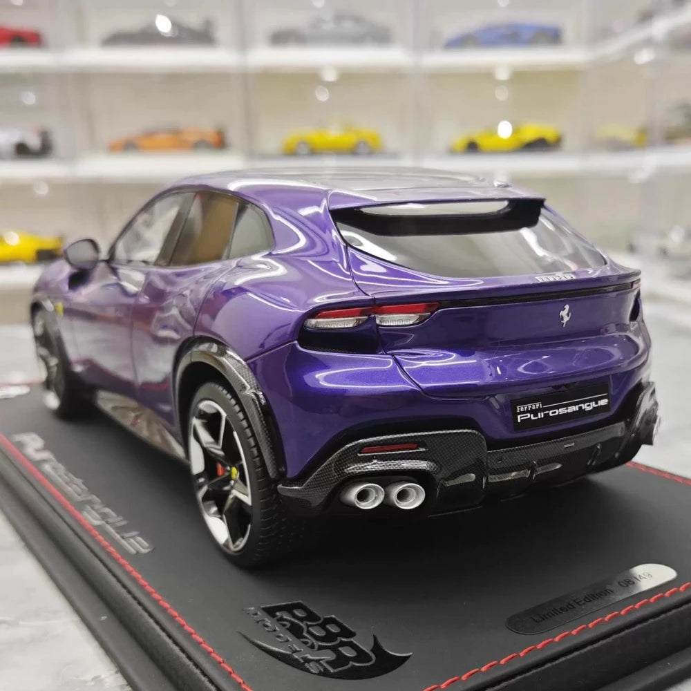 [BBR] 1:18 Ferrari 2022 Purosangue Purple Model Car Resin