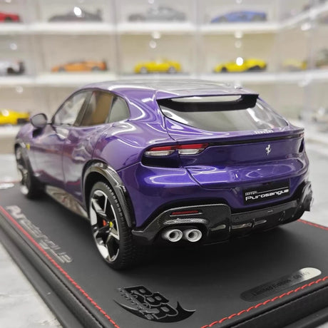 [BBR] 1:18 Ferrari 2022 Purosangue lila modellbil resin