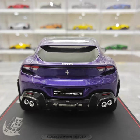 [BBR] 1:18 Ferrari 2022 Purosangue lila modellbil resin
